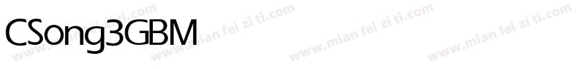 CSong3GB Medium U Medium字体转换